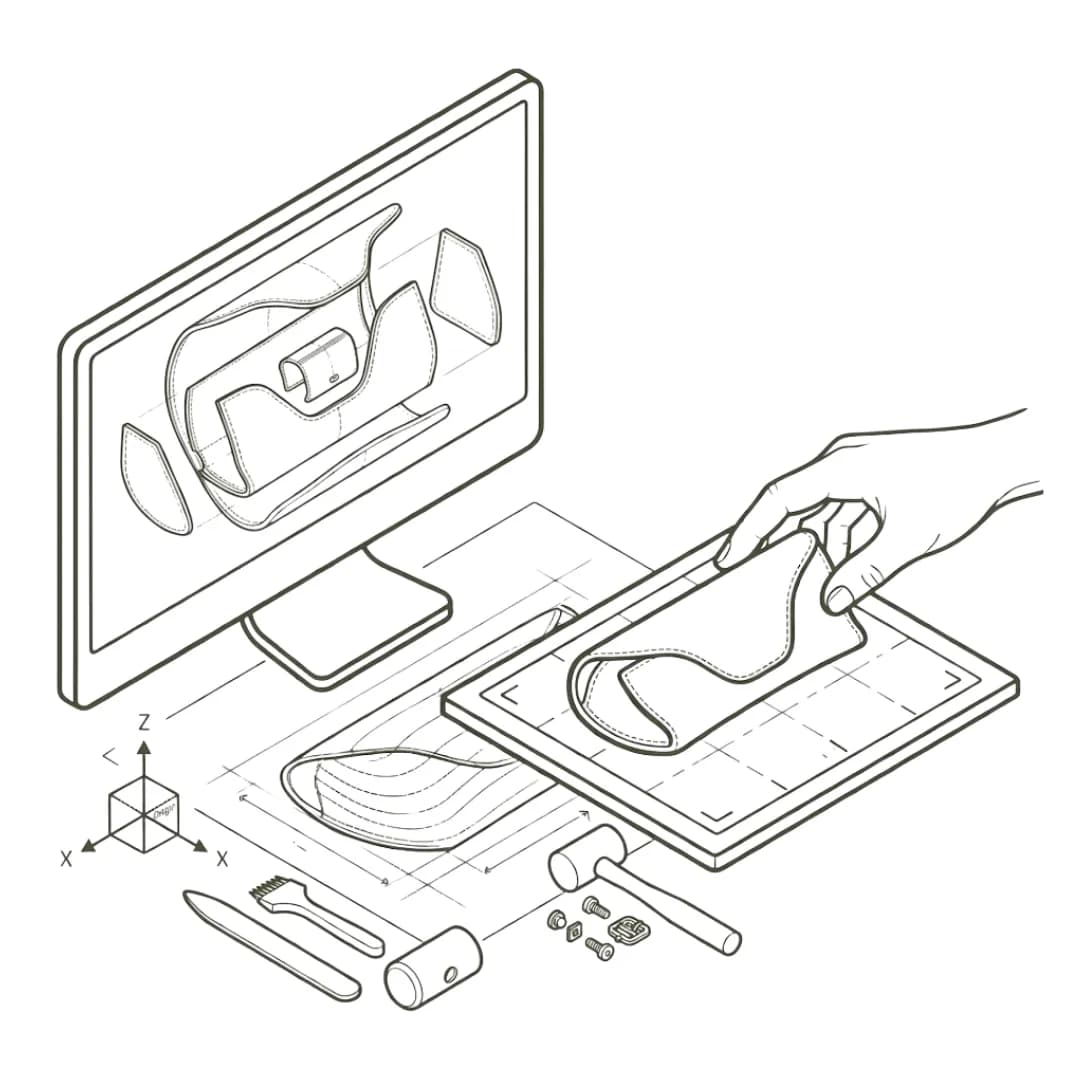 Concept development and prototyping for custom eyewear case by Kluxry
